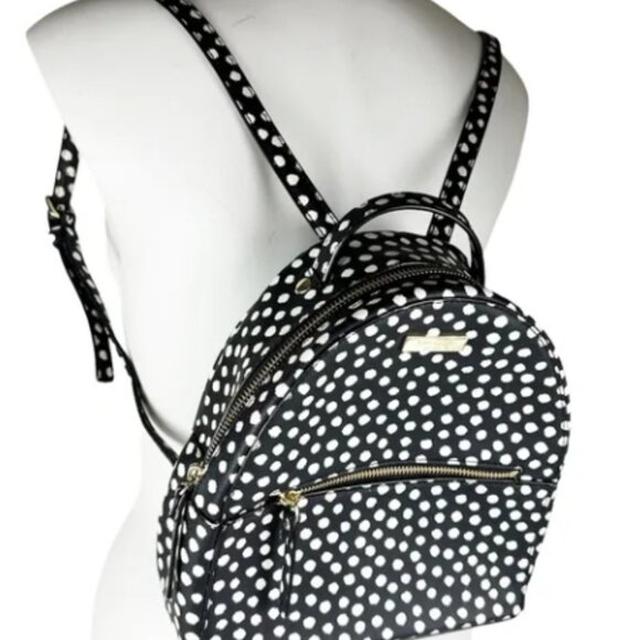Kate Spade Laurel Way Printed Musical Polka Dot Black White Sammi Backpack Bag - Picture 6 of 6
